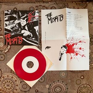 The Misfits Bullet 7 Red Vinyl Record